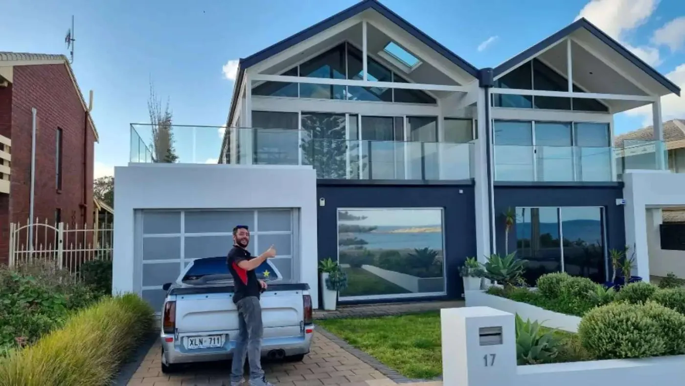 Beach house fitted with 35 percent solar tint for privacy, UV protection and heat reduction
