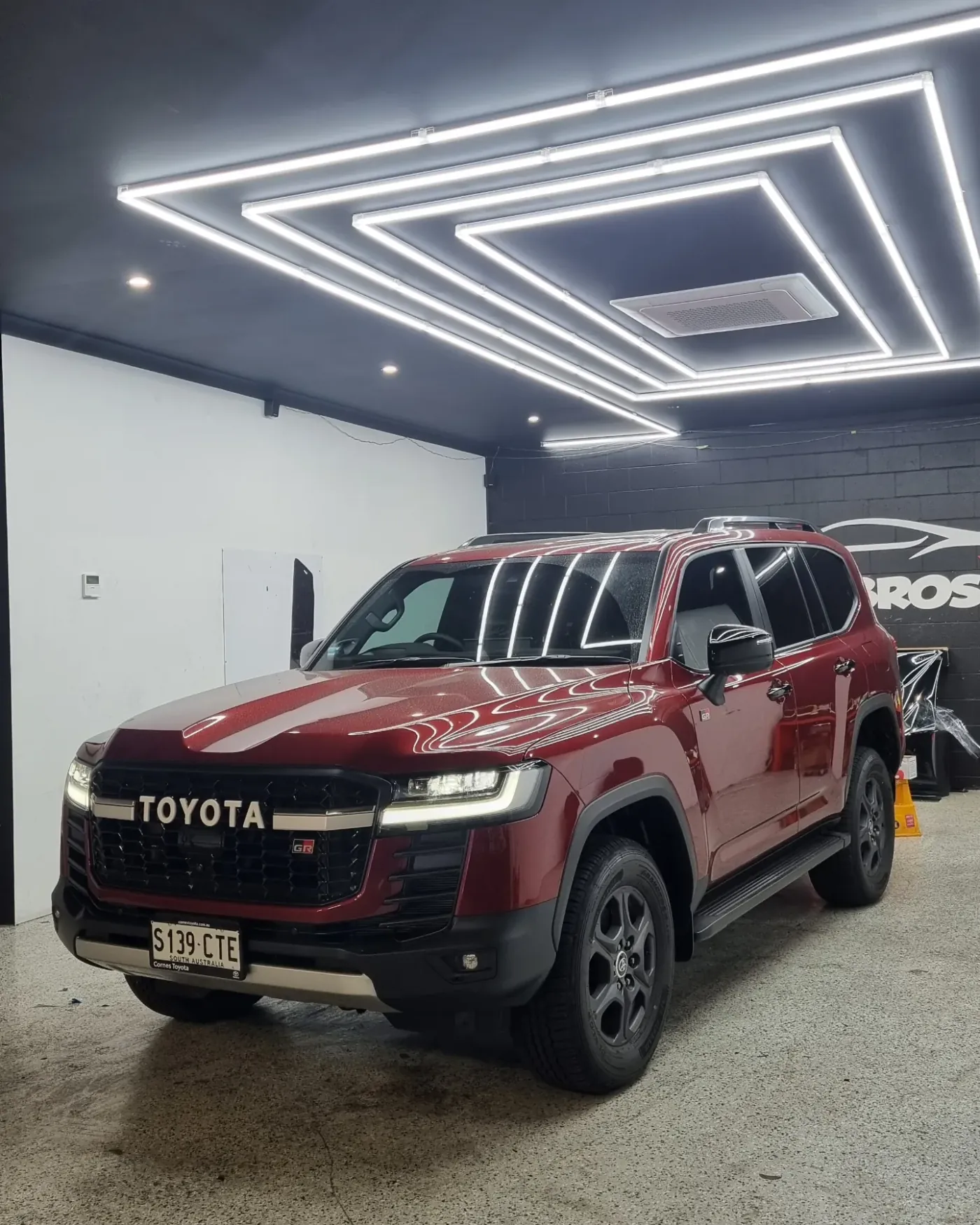 Toyota 300 Series LandCruiser GR Sport tinted with Rayno S9 Phantom in the darkest legal tint