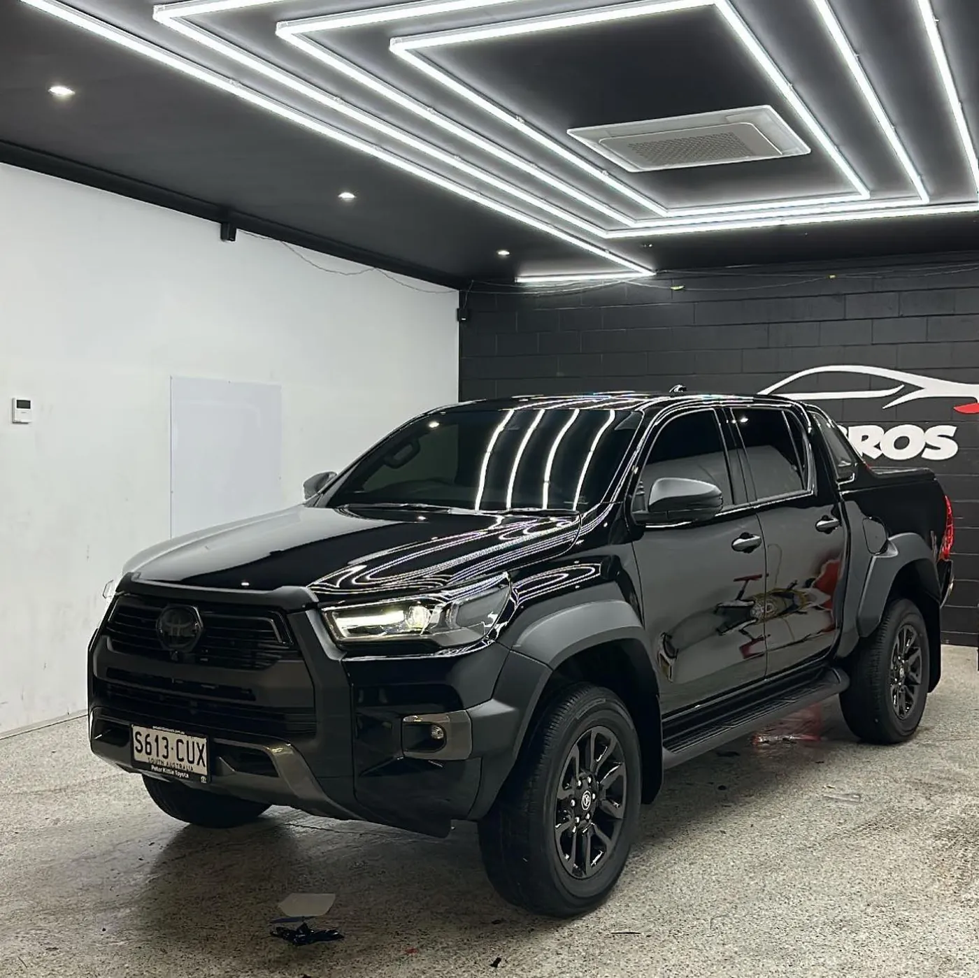 Toyota Hilux Rogue tinted with Rayno S9 Phantom at 5 percent all around by Tint Bros