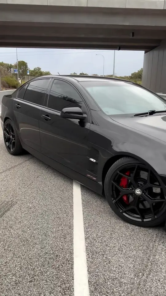 A customer's blacked-out Holden HSV GTS featured on the Tint Bros Instagram